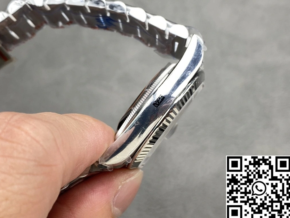 Day 128239-0023 Rolex Date 36mm Steel QF v5 Factory Blue Dial Tungsten 0312